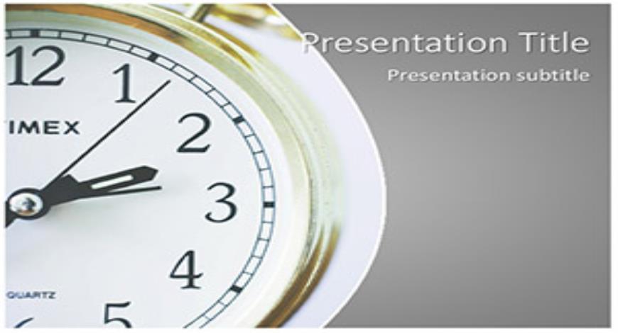 time management powerpoint presentation template