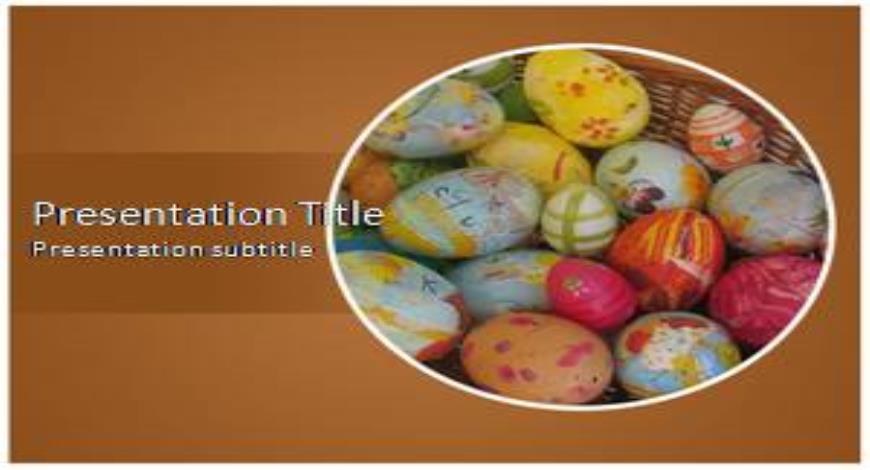 Easter Eggs Free PowerPoint Template and Background