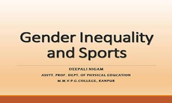 Gender Inequality and Sports Ppt Presentation