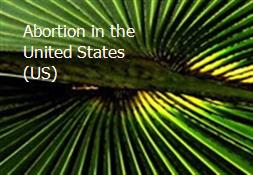 Abortion in the United States (US) Powerpoint Presentation