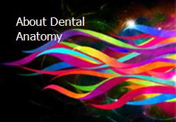 About Dental Anatomy Powerpoint Presentation