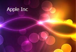 Apple Inc Powerpoint Presentation