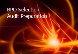 BPO Selection Audit Preparation Powerpoint Presentation