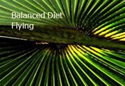 Balanced Diet Flying Powerpoint Presentation