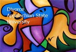 Divorce Appalachian State University Powerpoint Presentation