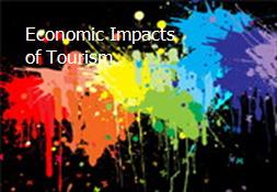 Economic Impacts of Tourism Powerpoint Presentation