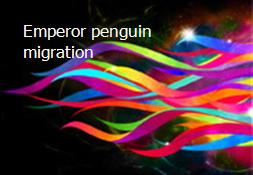 Emperor penguin migration Powerpoint Presentation