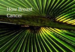 How Breast Cancer Powerpoint Presentation