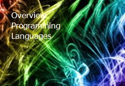 Overview Programming Languages Powerpoint Presentation