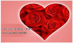 Heart Rose Free Ppt Template