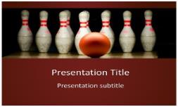 Bowling Free Ppt Template