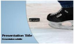 Ice Hockey Free Ppt Template