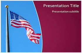 Free USA Flag PowerPoint Template
