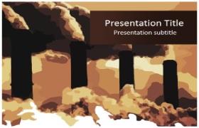Free Global Warming Pollution PowerPoint Template