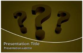 Free Question Mark PowerPoint Template