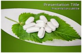 Free Herbal Pills PowerPoint Template