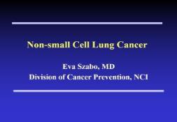 Chemoprevention of the Lung Cancer PowerPoint Presentation