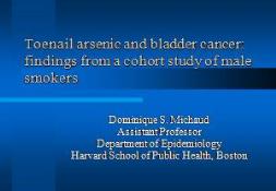 Toenail arsenic and bladder cancer PowerPoint Presentation