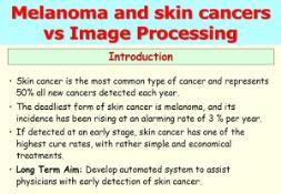 Skin cancer and melanoma PowerPoint Presentation