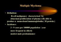 Multiple myeloma definitions PowerPoint Presentation