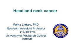 Human Head and Neck Cancer PowerPoint Presentation