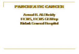 Human Pancreatic Cancer PowerPoint Presentation