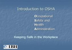 Introduction to OSHA-Worklife Matters PowerPoint Presentation