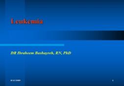 Introduction of Leukemia PowerPoint Presentation