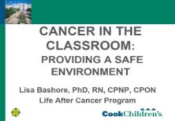 Childhood Cancer and Treatment PowerPoint Presentation