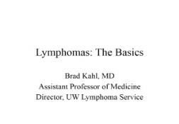 About Lymphomas PowerPoint Presentation