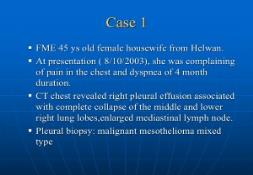 Mesothelioma (NCI) PowerPoint Presentation