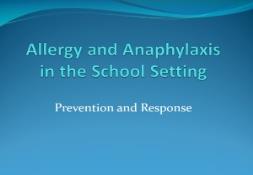 Allergy and Anaphylaxis PowerPoint Presentation