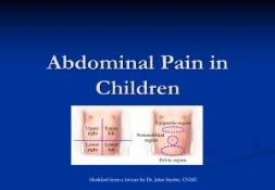 Abdominal Pain in Children PowerPoint Presentation