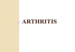 Human ARTHRITIS PowerPoint Presentation