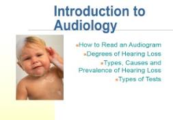 Introduction to Audiology PowerPoint Presentation