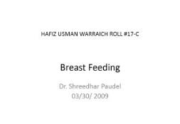 Women Breast Feeding PowerPoint Presentation