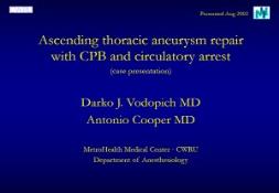 Thoracic Aortic Aneurysm Repair PowerPoint Presentation