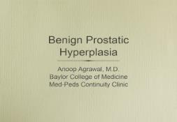 Benign Prostatic Hyperplasia Wiki PowerPoint Presentation