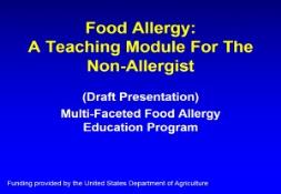 Food Allergy-A Teaching Module PowerPoint Presentation