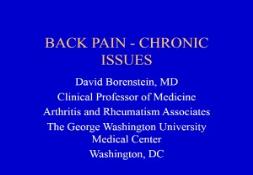 BACK PAIN-CHRONIC ISSUES PowerPoint Presentation