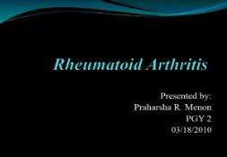 Human Rheumatoid Arthritis PowerPoint Presentation