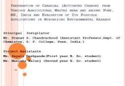 Preparation of Charcoal (Activated Carbon) PowerPoint Presentation