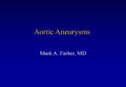 Aneurysms PowerPoint Presentation