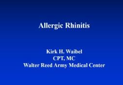 Allergic Rhinitis PowerPoint Presentation