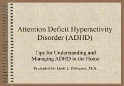 ADHD-Attention Deficit Hyperactivity Disorder PowerPoint Presentation