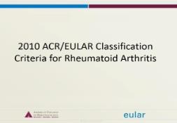 Classification Criteria For Rheumatoid Arthritis PowerPoint Presentation