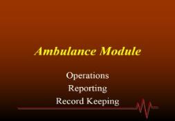 Ambulance Module PowerPoint Presentation