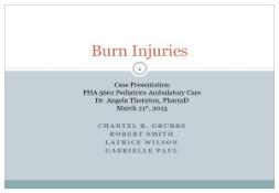 Introduction of Burn Injuries PowerPoint Presentation