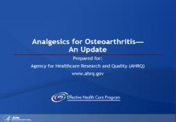 Analgesics for Osteoarthritis PowerPoint Presentation