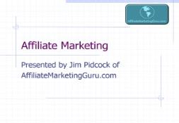 Affiliate Marketing PowerPoint Presentation